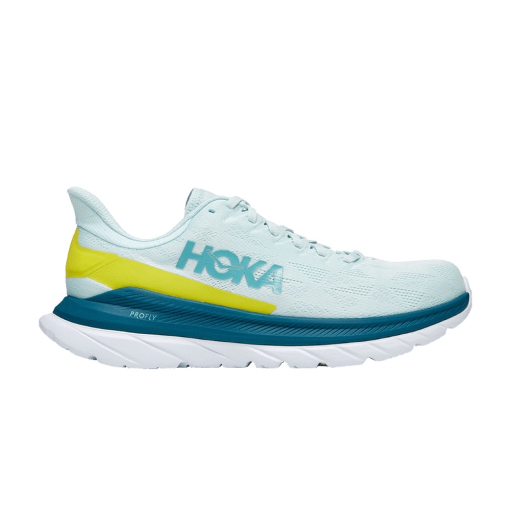 HOKA ONE ONE Mach 4 Blue Glass Evening Primrose Men’s Sneaker